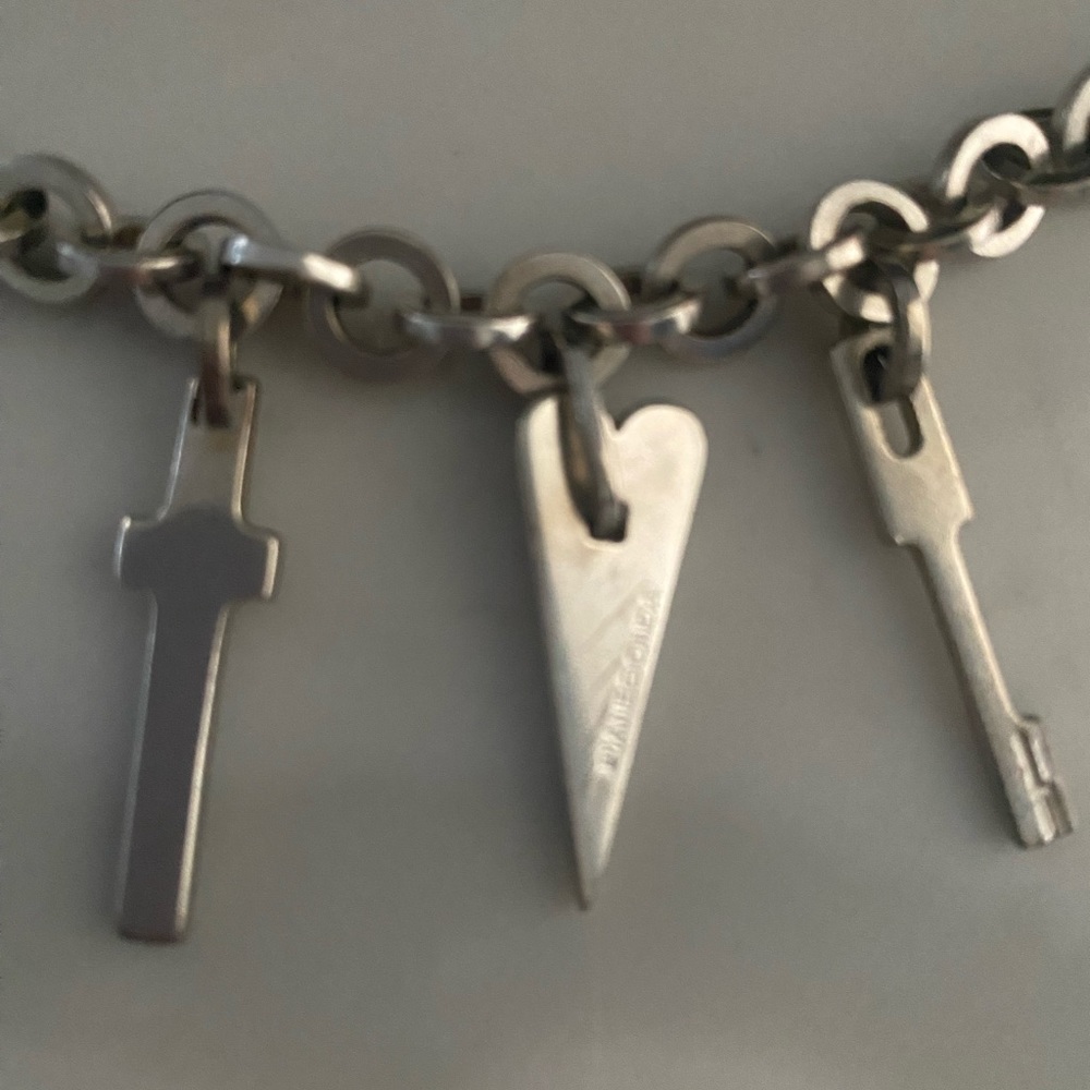 Vintage Pianegonda Sterling Silver Charm Bracelet